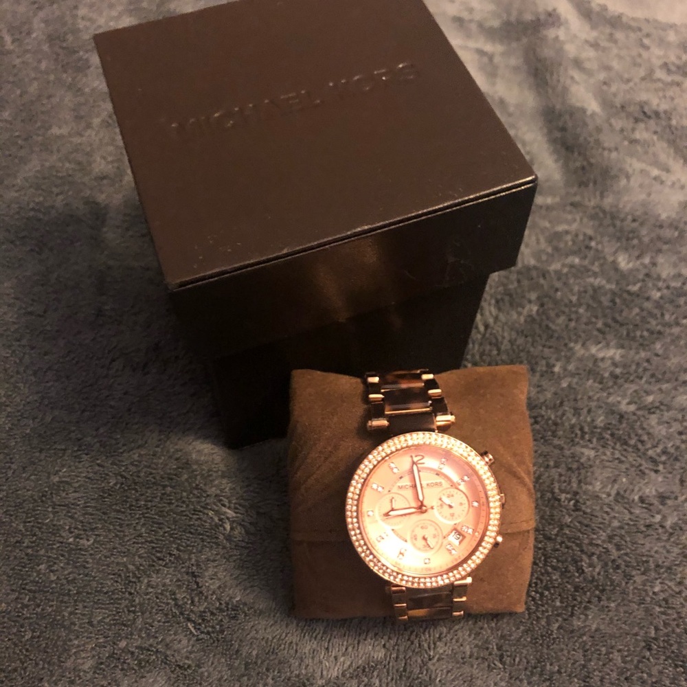 Michael Kors Tortoise Watch - Womens